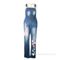 Wholesale damas bibered baberos jeans